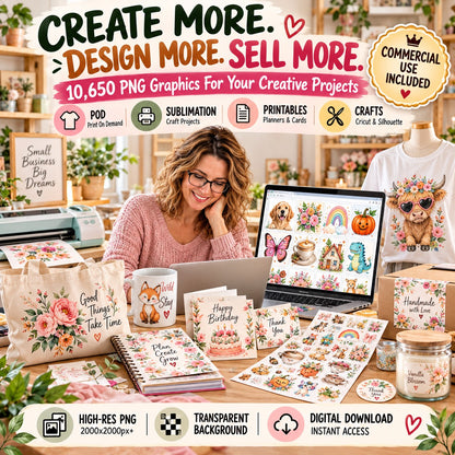 10,650+ PNG Clipart Mega Bundle